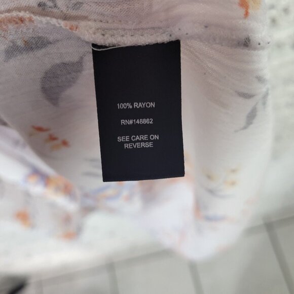 Torrid Womens Dress 1 1X Tied Cold Shoulder Orange Floral High Low FLO112E - Picture 12 of 13